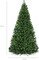 Unlit Artificial Spruce Christmas Tree, Realistic Full Shape with Foldable Metal Base for Indoor Holiday Decor